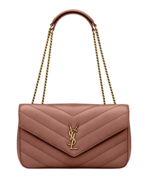 Saint Laurent Loulou Medium In Matelasse Lambskin